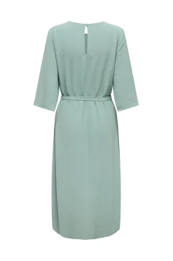 Vestido midi manga 3/4