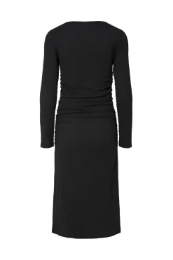 Vestido midi manga larga