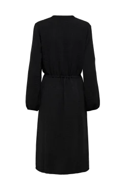 Vestido midi manga larga