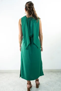 Vestido midi recto