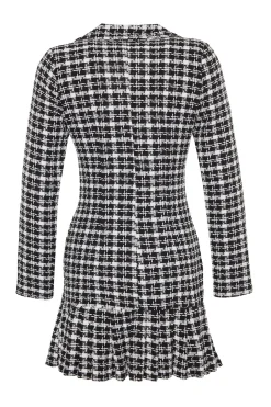 Vestido mini botones