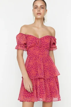 Vestido mini con escote