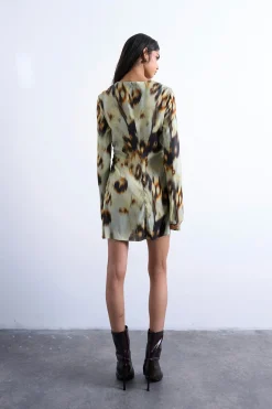 Vestido mini de viscosa