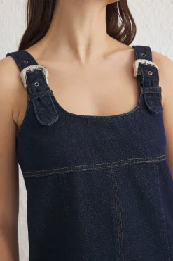Vestido mini denim