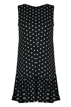 Vestido mini lunares