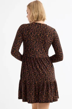 Vestido Mini Manga Larga