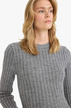 Vestido mini manga larga