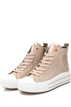 Zapatilla bot&iacute;n de mujer beige