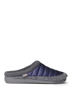 Zapatilla Para Hombre Tipo Zueco En Fieltro Y Tejido Acolchado