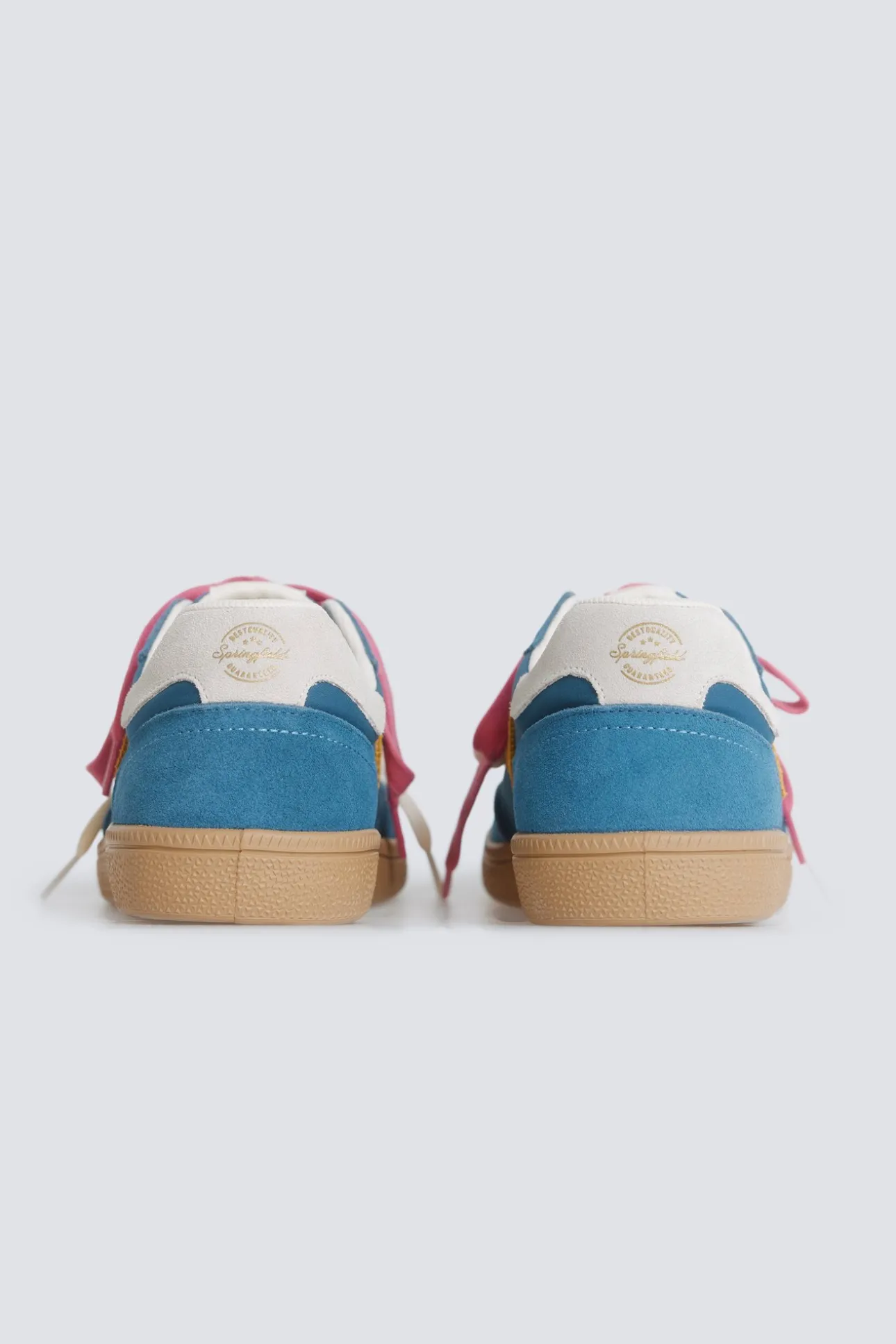 Zapatilla piel color retro