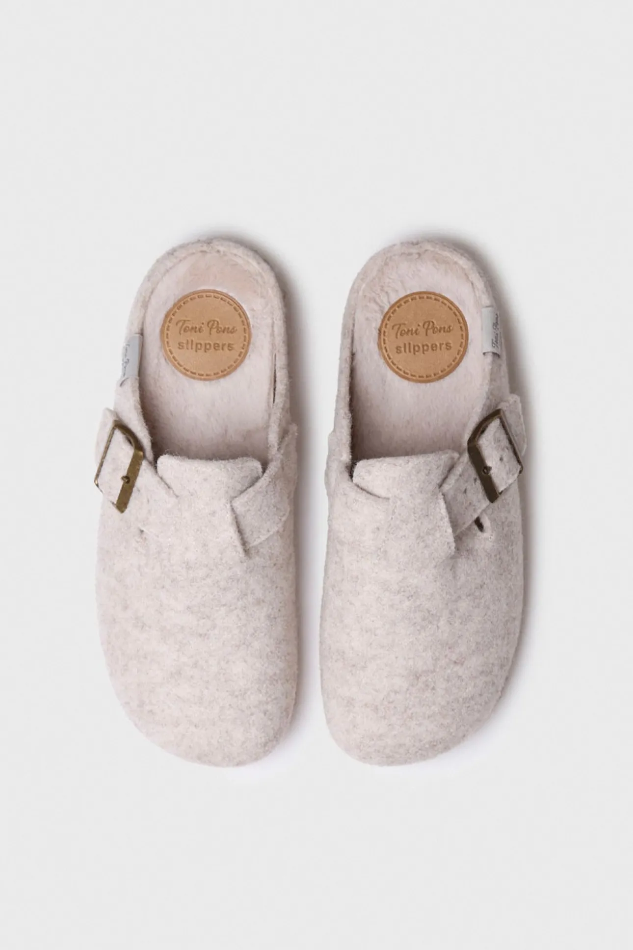 Zapatilla Tipo Zueco Para Mujer En Fieltro