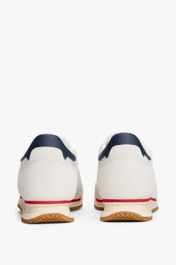 Zapatilla Tommy Jeans blanca con detalles en azul y rojo