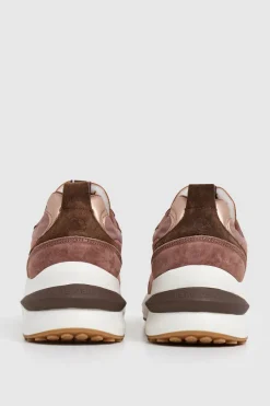 Zapatillas bajas con cuero