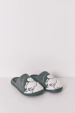 Zapatillas casa borreguito gris Moomin