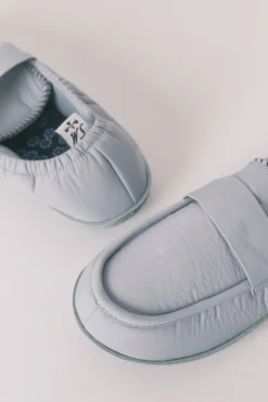 Zapatillas casa mocasín azul