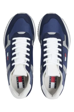 Zapatillas de hombre en color azul marino co bandera de Tommy Jeans.