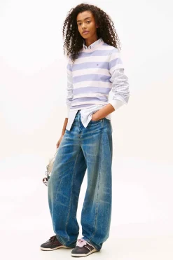 Zapatillas retro Tommy Jeans en marrón y rosa