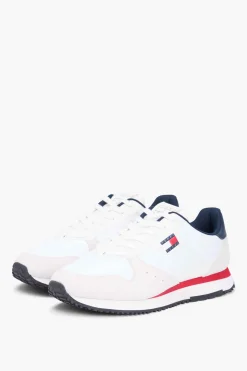 Zapatillas runner Tommy Jeans blancas con detalles a contraste