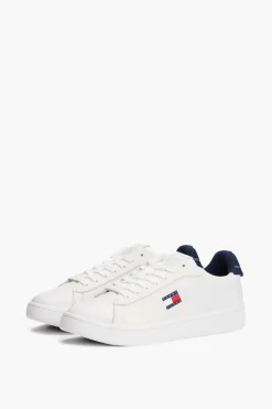 Zapatillas Tommy Jeans blancas con logo bandera