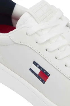Zapatillas Tommy Jeans blancas con logo bandera