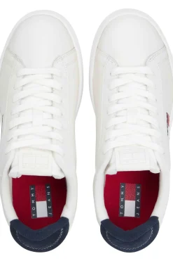 Zapatillas Tommy Jeans blancas con logo bandera