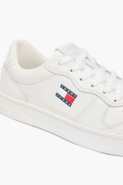 Zapatillas Tommy Jeans blancas con logo bandera