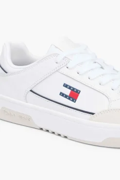 Zapatillas Tommy Jeans blancas con logo bandera