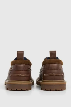 Zapatillos casuales de piel